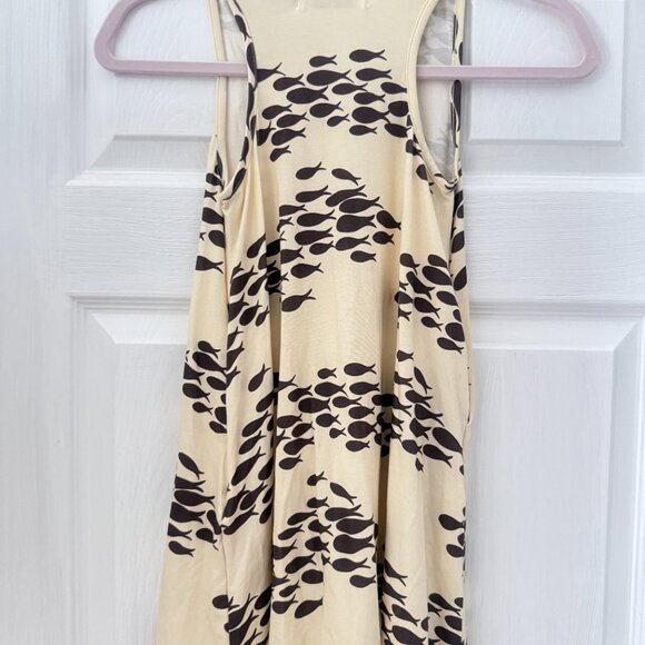 NWT Ava Sky girls mini dress Jimi Macadamia Fish sz 8 NEW - Picture 3 of 3